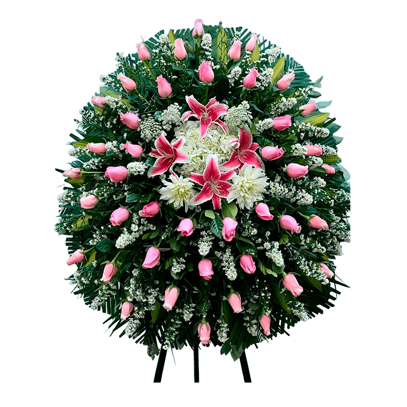 Corona Fúnebre Pink
