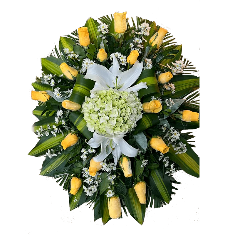 Lagrima Amarilla con  Centro Blanco